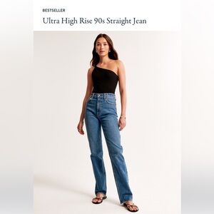 Abercrombie Ultra High Rise 90s Straight Jeans